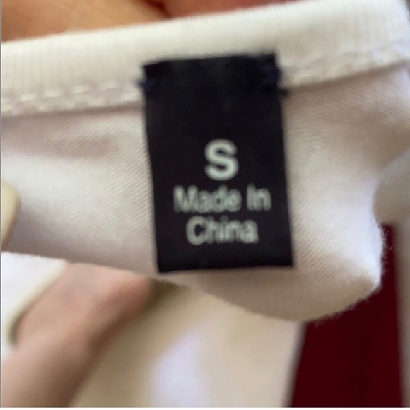 Saks Fifth Avenue white crocheted knit top—Sz S - Picture 8 of 11